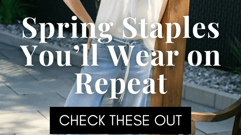 5 Must-Haves for Your Spring Wardrobe Refresh, showcasing spring fashion staples on display.
