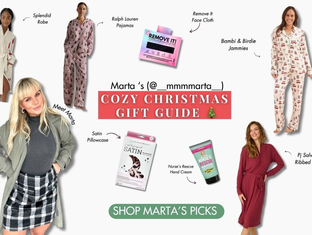 Marta's YEG Christmas Gift Guide for her Cozy Top Gift Picks at Cloud Nine Pajamas