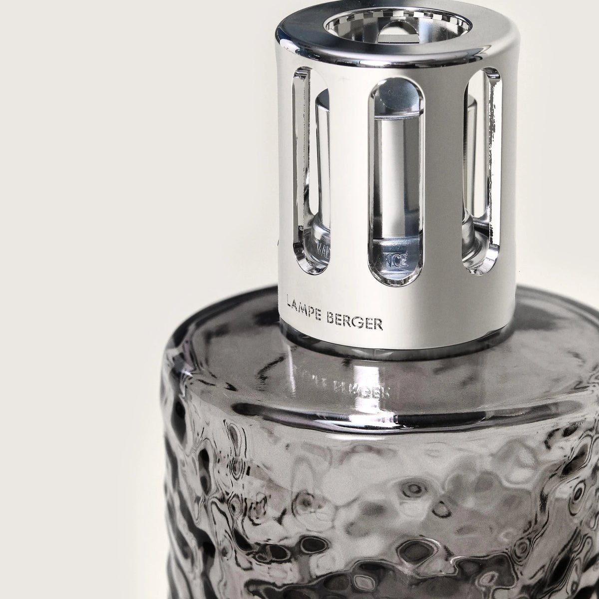 Maison Berger Mirage Black Fragrance Lamp top view matte black silhouette — Cloud Nine Pajamas