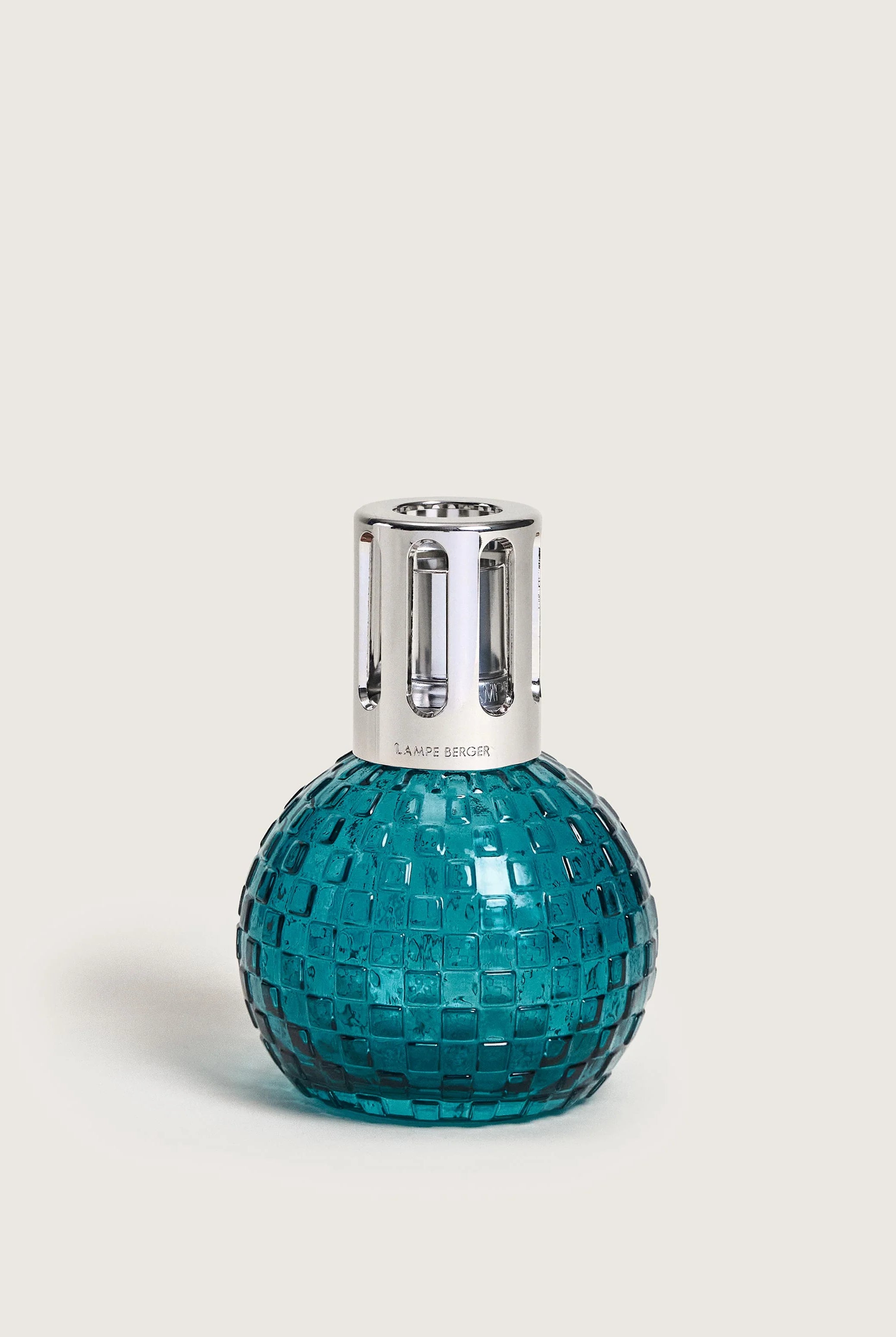 Maison Berger Paris Disco Fragrance Lamp Gift Set in teal color, featuring a stylish disco ball design.