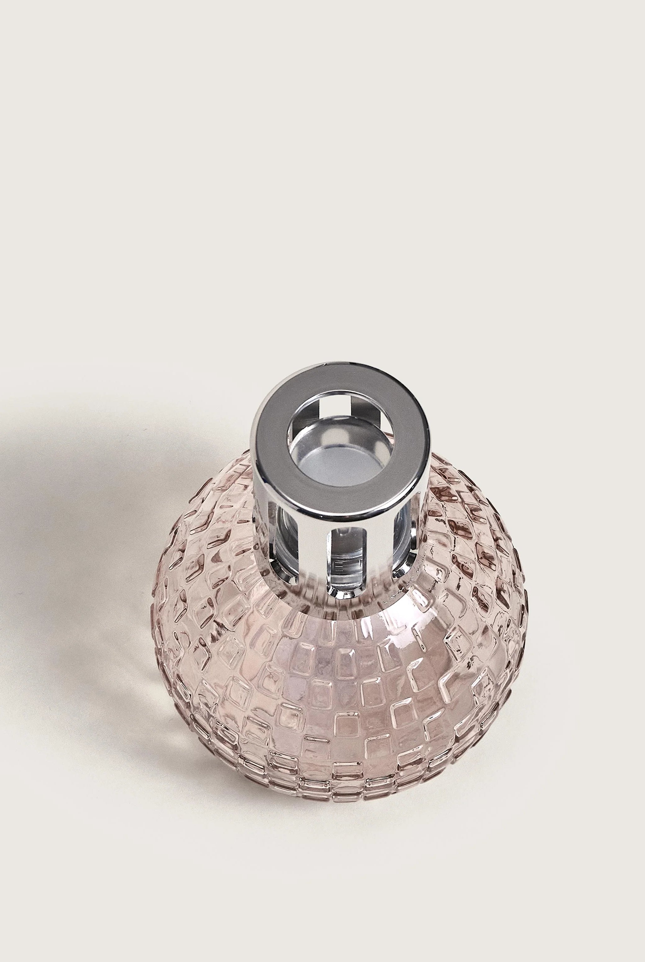 Maison Berger Paris Disco Fragrance Lamp Gift Set featuring a pink lamp and fragrance bottle.