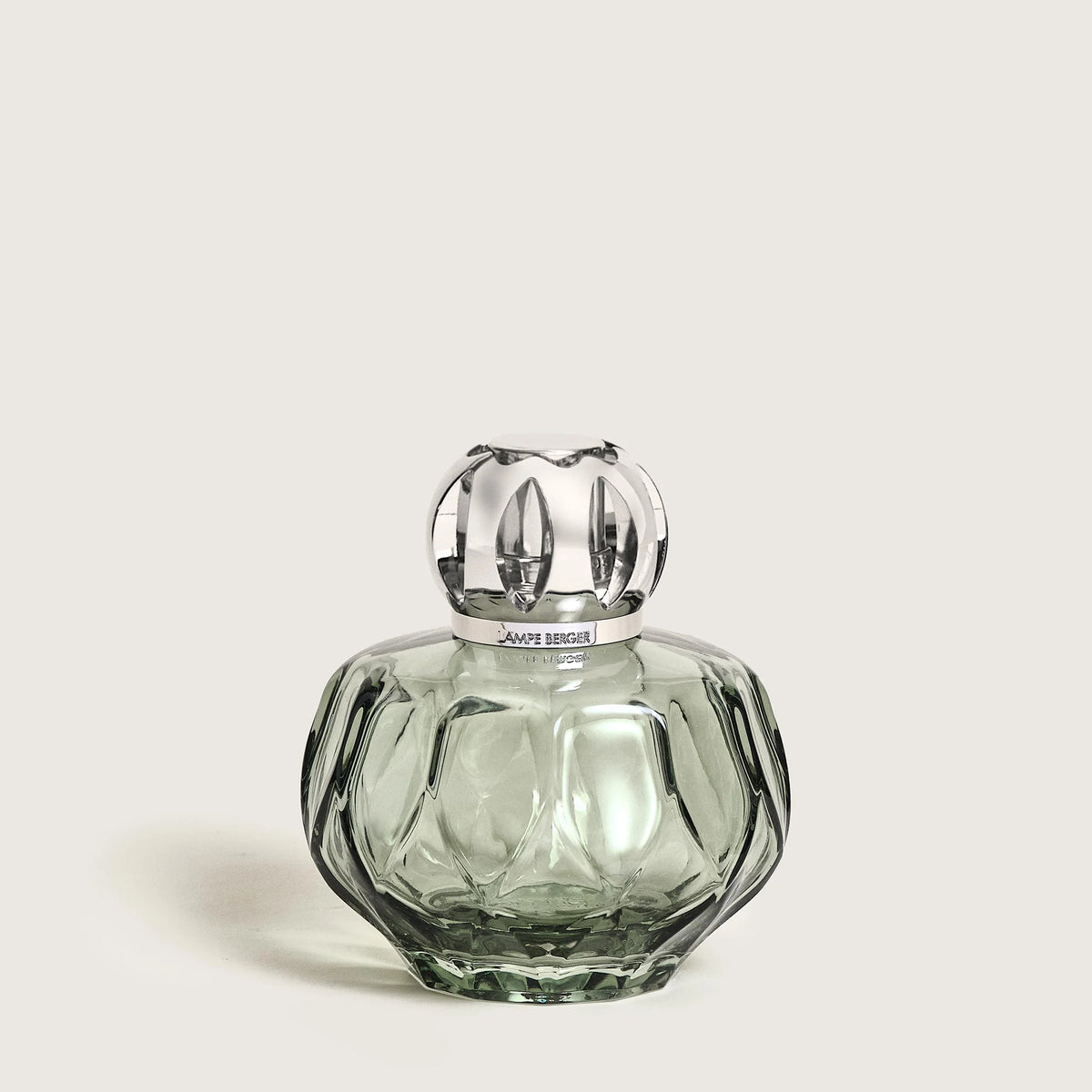 Maison Berger Paris Rosalie Fragrance Lamp Green product shot front — Cloud Nine Pajamas Edmonton
