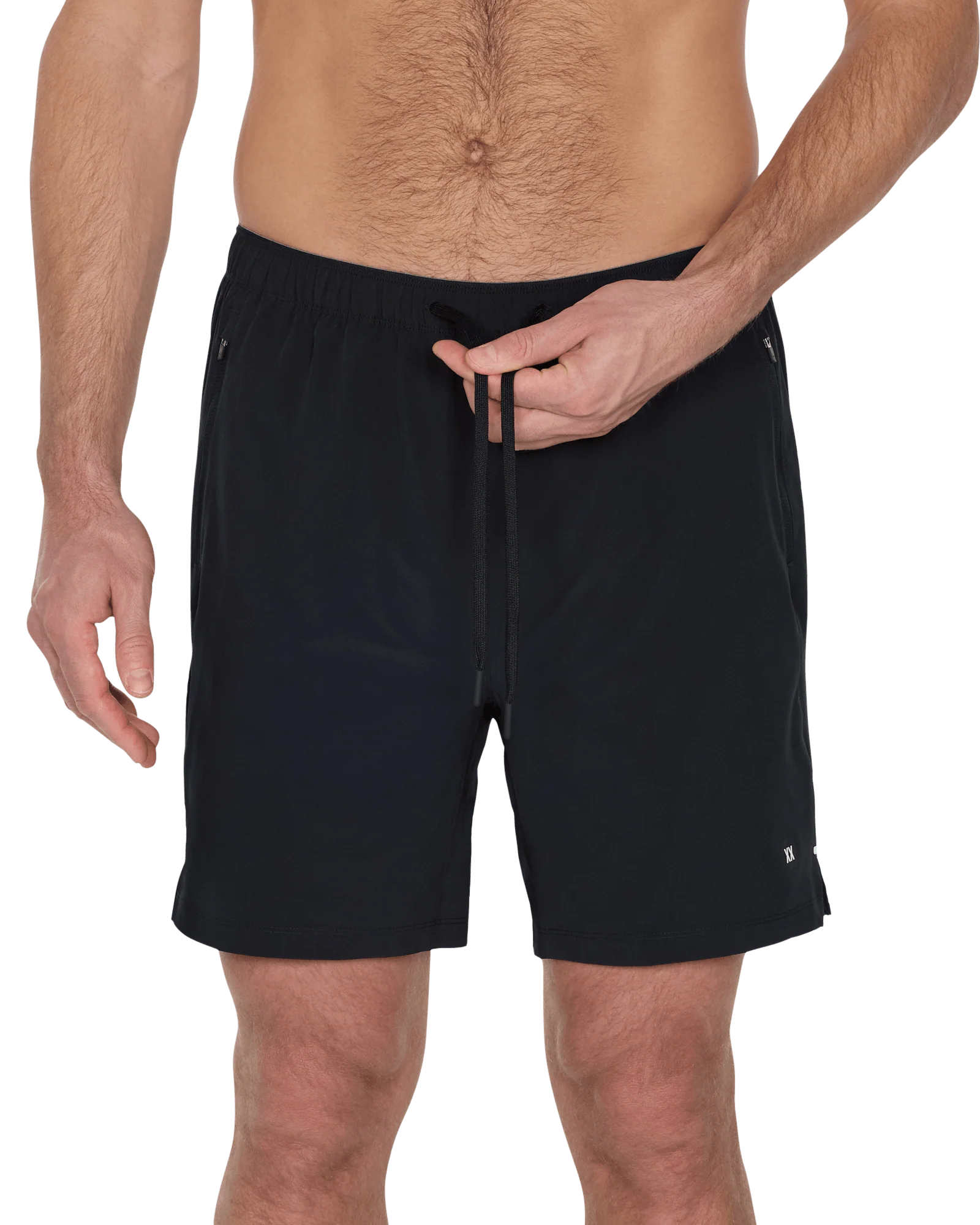 Men wearing Power Moves 2N1 Short 7, designed for performance and comfort during athletic activities.