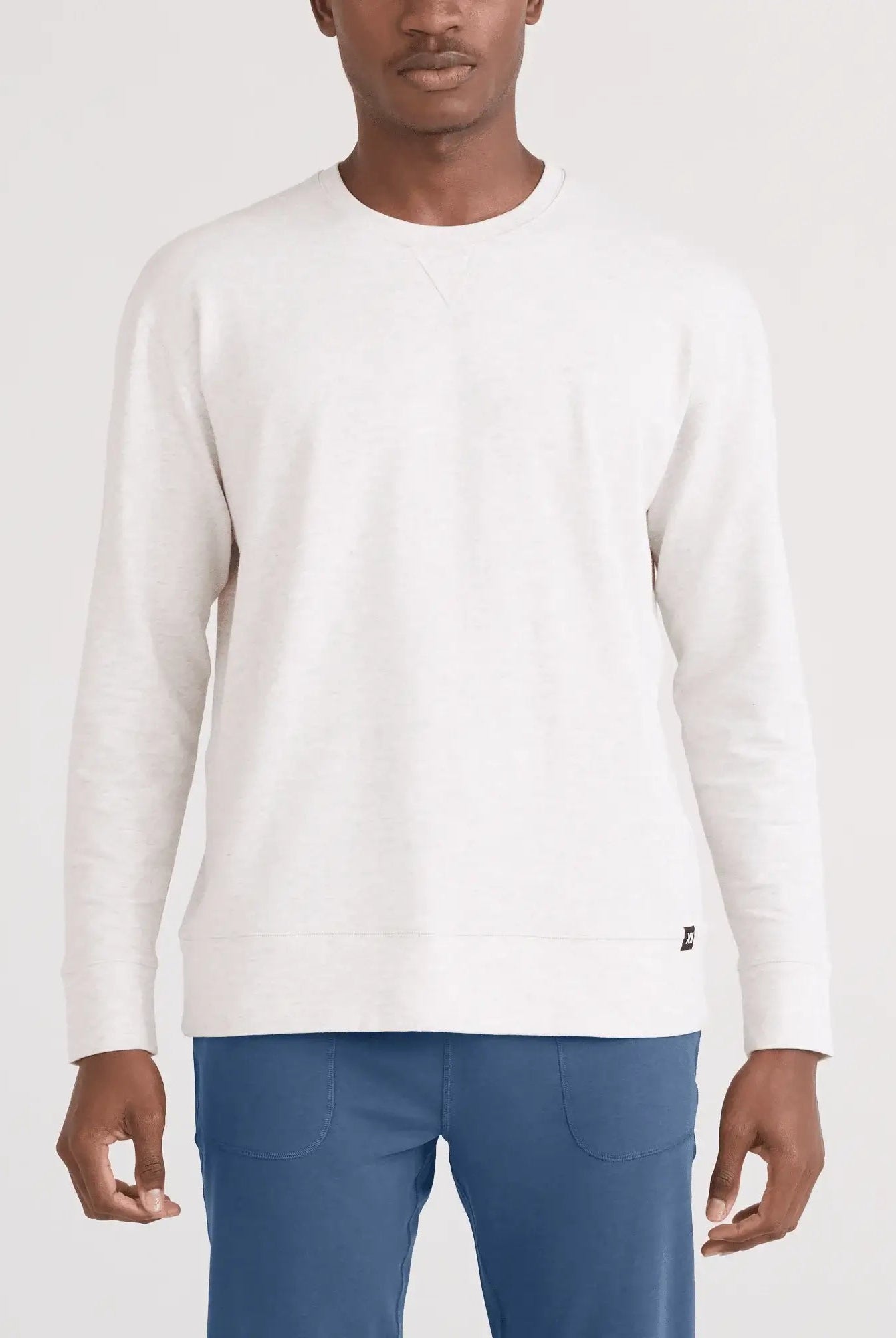 men's 3six five crew in steel heather by SAXX