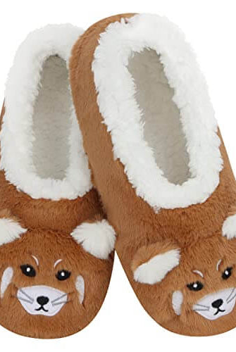 The Zoo Crew Fur Animals Slipper Socks Snoozies Red Panda
