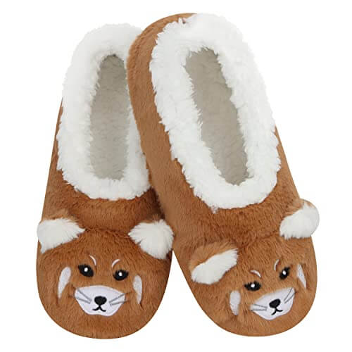 The Zoo Crew Fur Animals Slipper Socks Snoozies Red Panda