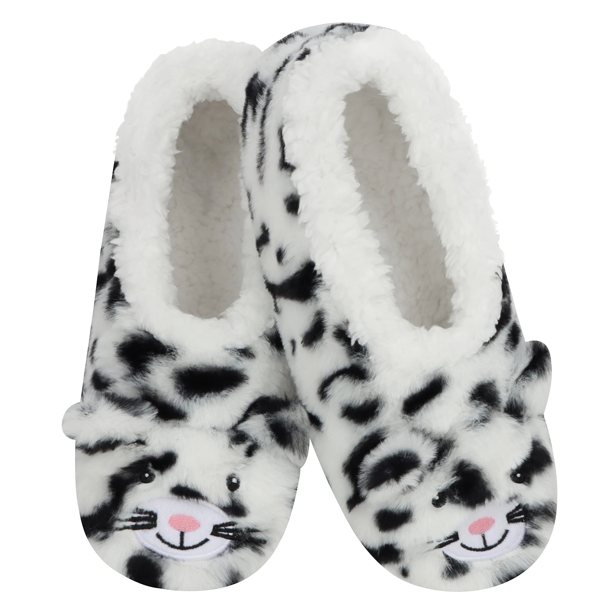 The Zoo Crew Fur Animals Slipper Socks Snoozies Snow Leopard
