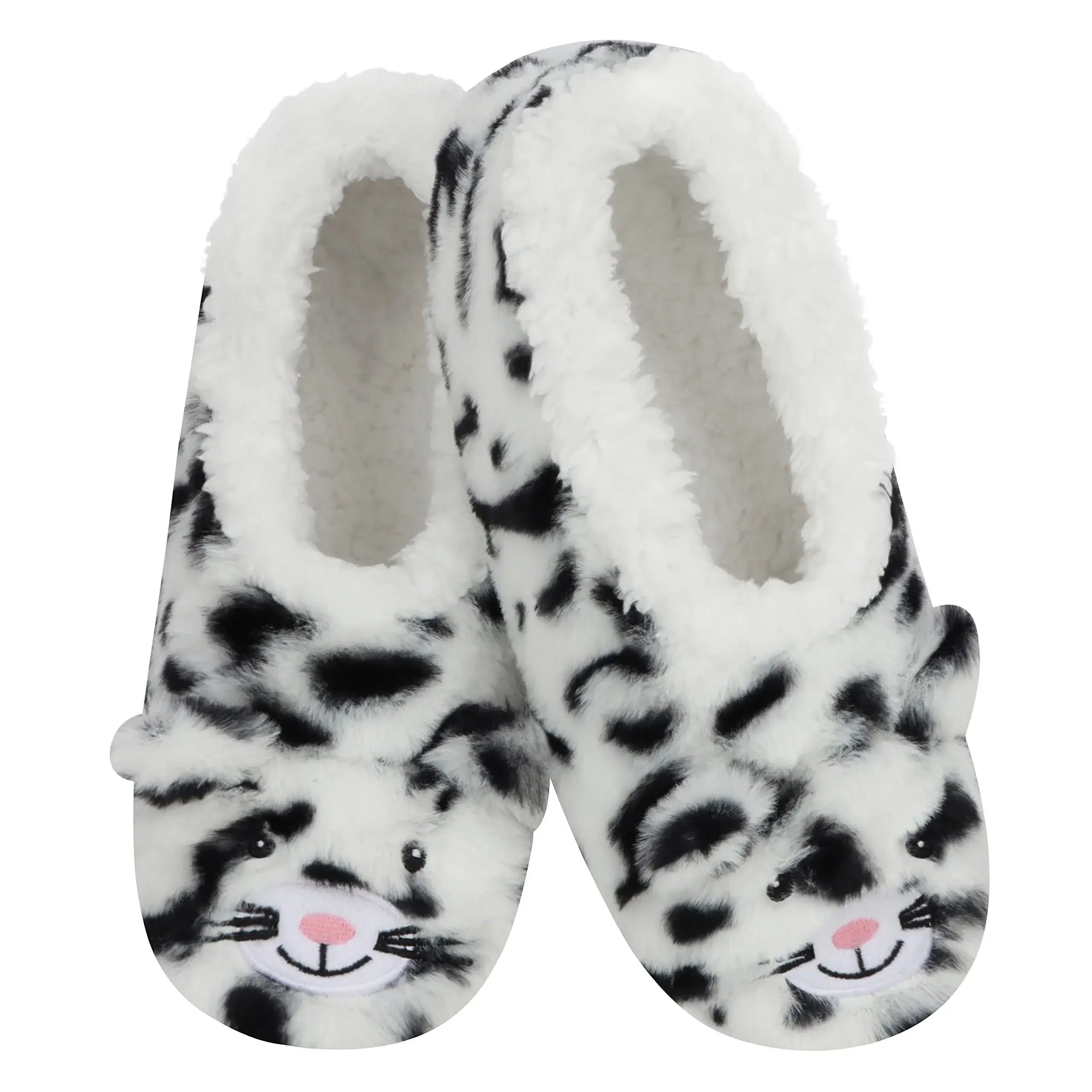 The Zoo Crew Fur Animals Slipper Socks Snoozies Snow Leopard