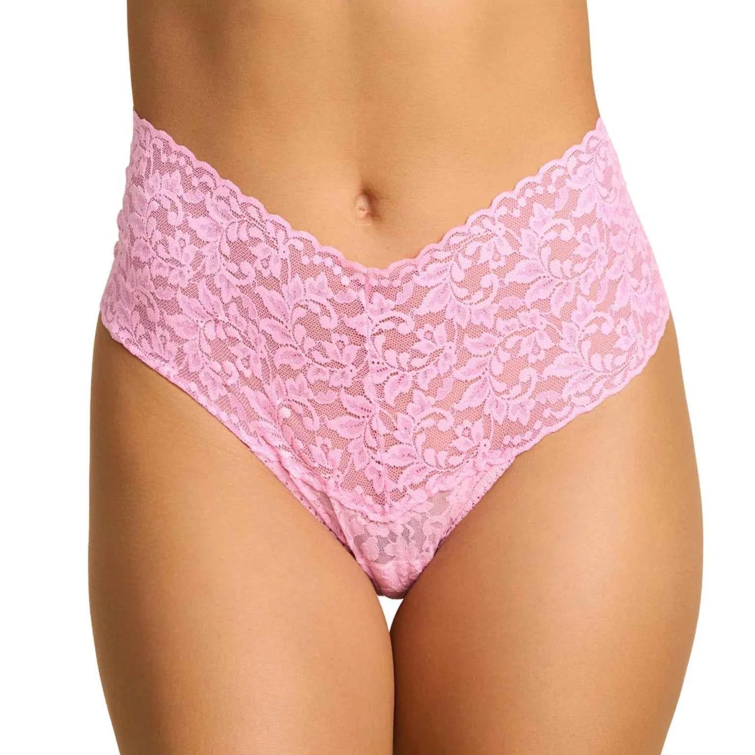 Hanky Panky Retro Thong | High-Waisted Signature Lace | One Size Fits Most | Canada