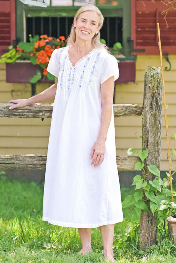 April Cornell Cottage Scatter Cotton Nightgown