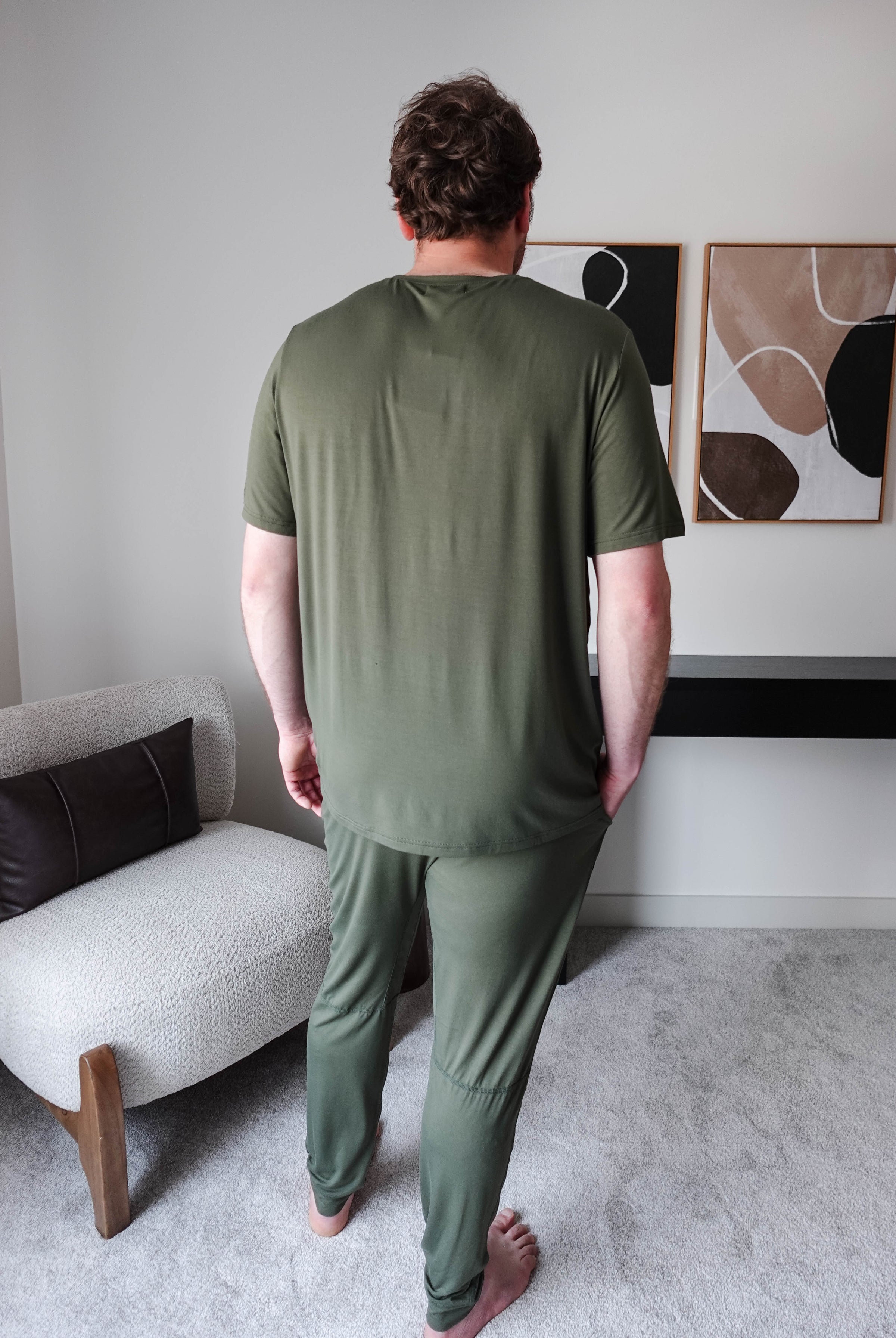 Jogger Pant - Unisex Bamboo | Olive Forest
