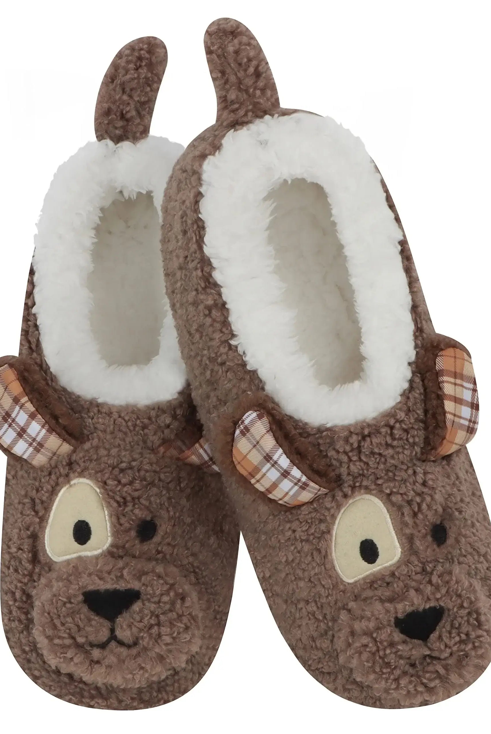 Barnyard Babes Sherpa Animal Slippers Snoozies Puppy Dog