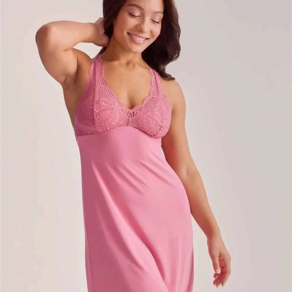 Belle Epoque Full Bust Chemise Lipstick Pink