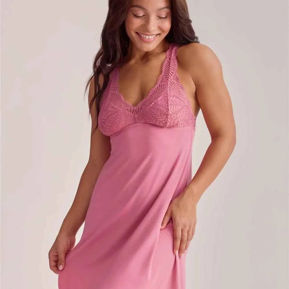 Belle Epoque Full Bust Chemise Lipstick Pink