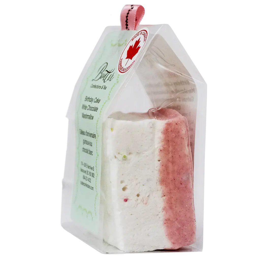 Butter Confections Large Cut Chocolate Dipped Marshmallows in festive packaging.