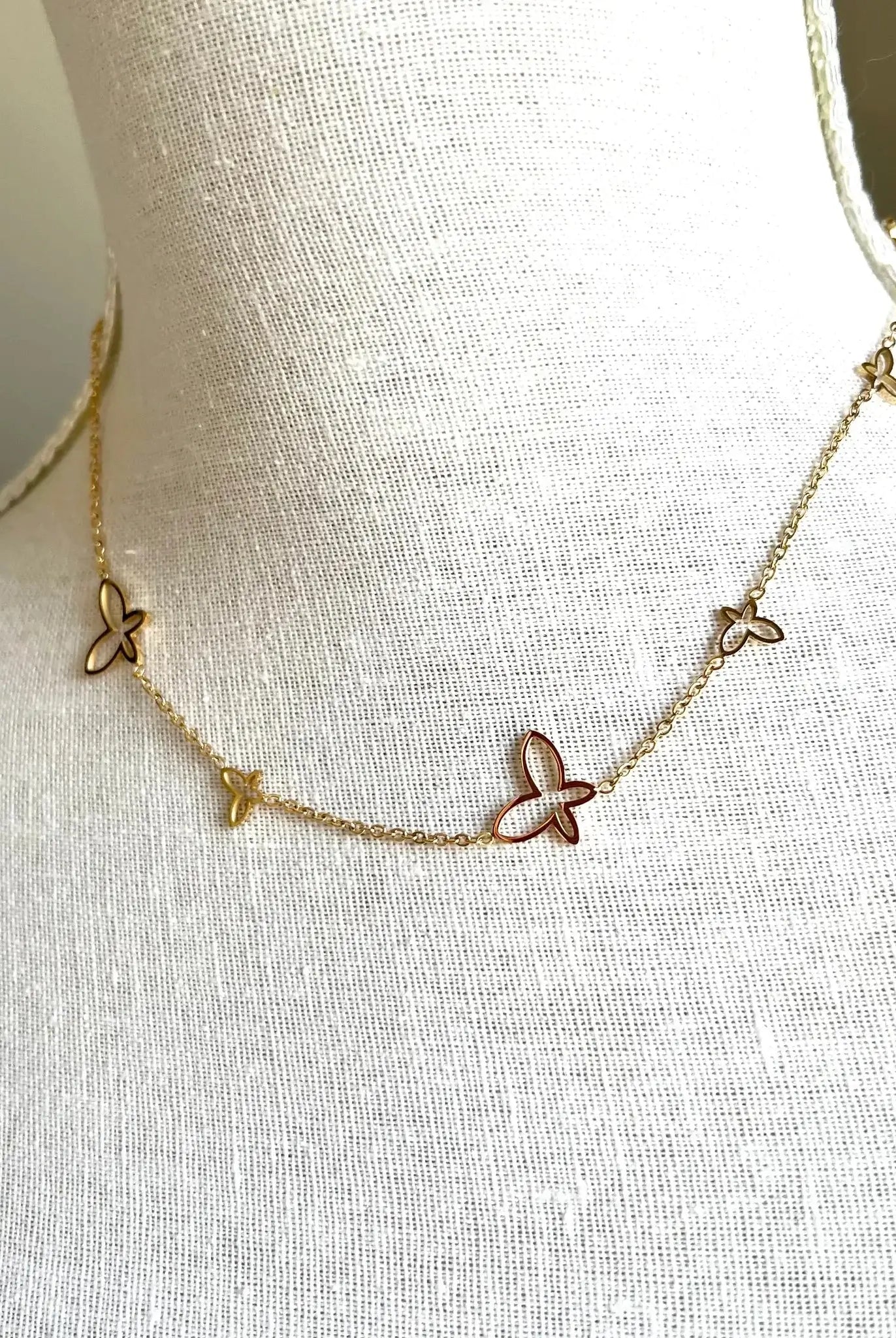 Butterfly Necklace-Royce & Oak-Cloud Nine Pajamas