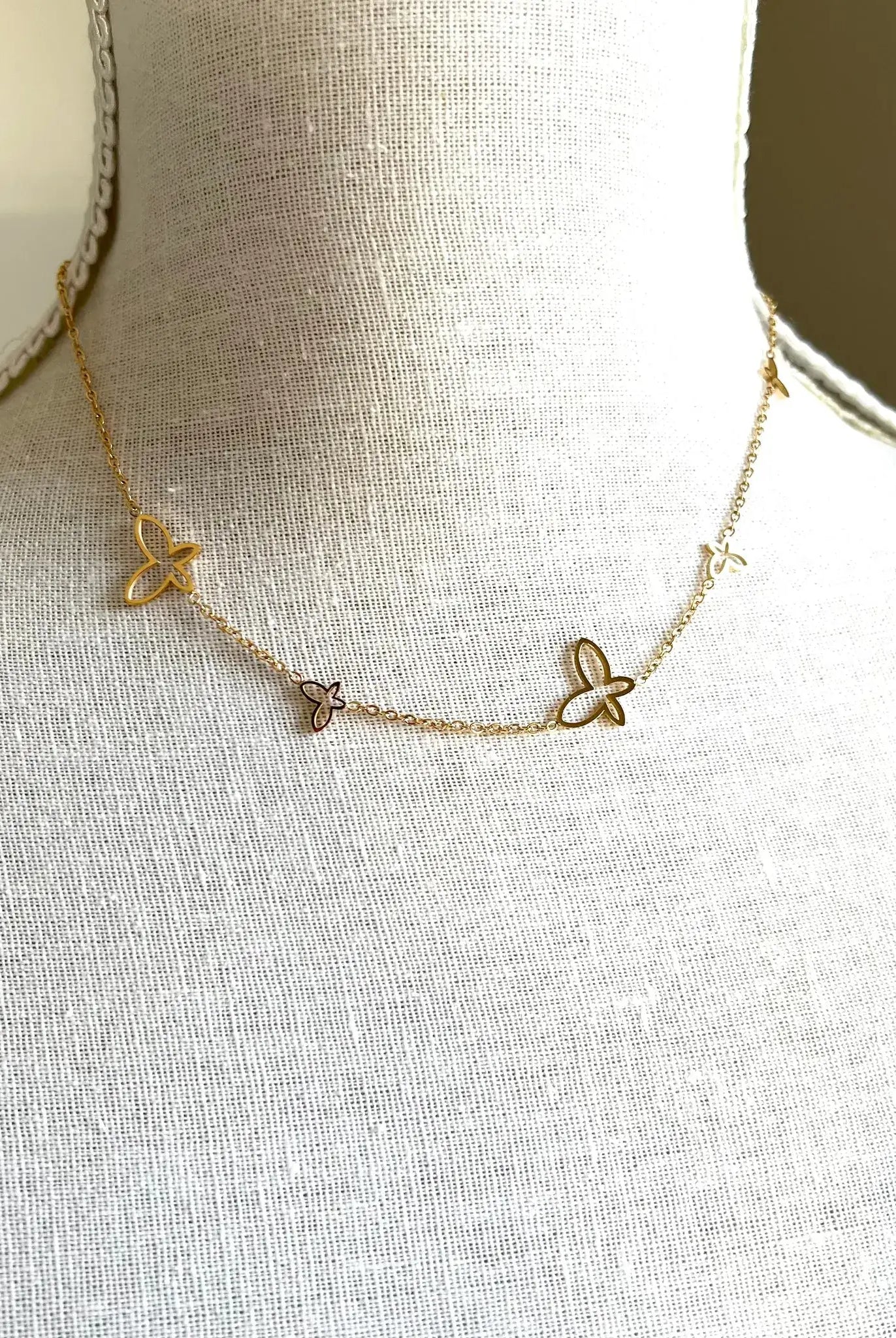 Butterfly Necklace-Royce & Oak-Cloud Nine Pajamas