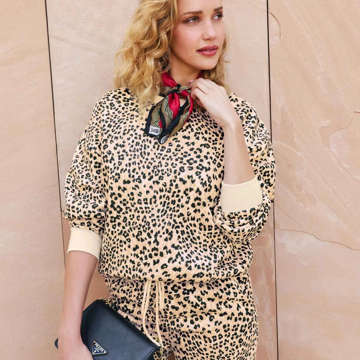 Lounge Set C'est La Vie Leopard Fleece