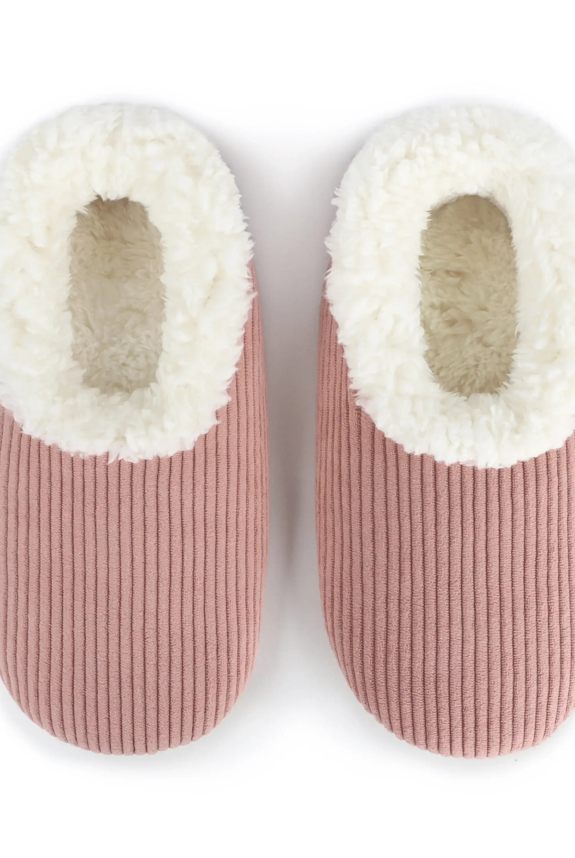 Snoozies Plush COZY Slipper Socks cozy corduroy peach