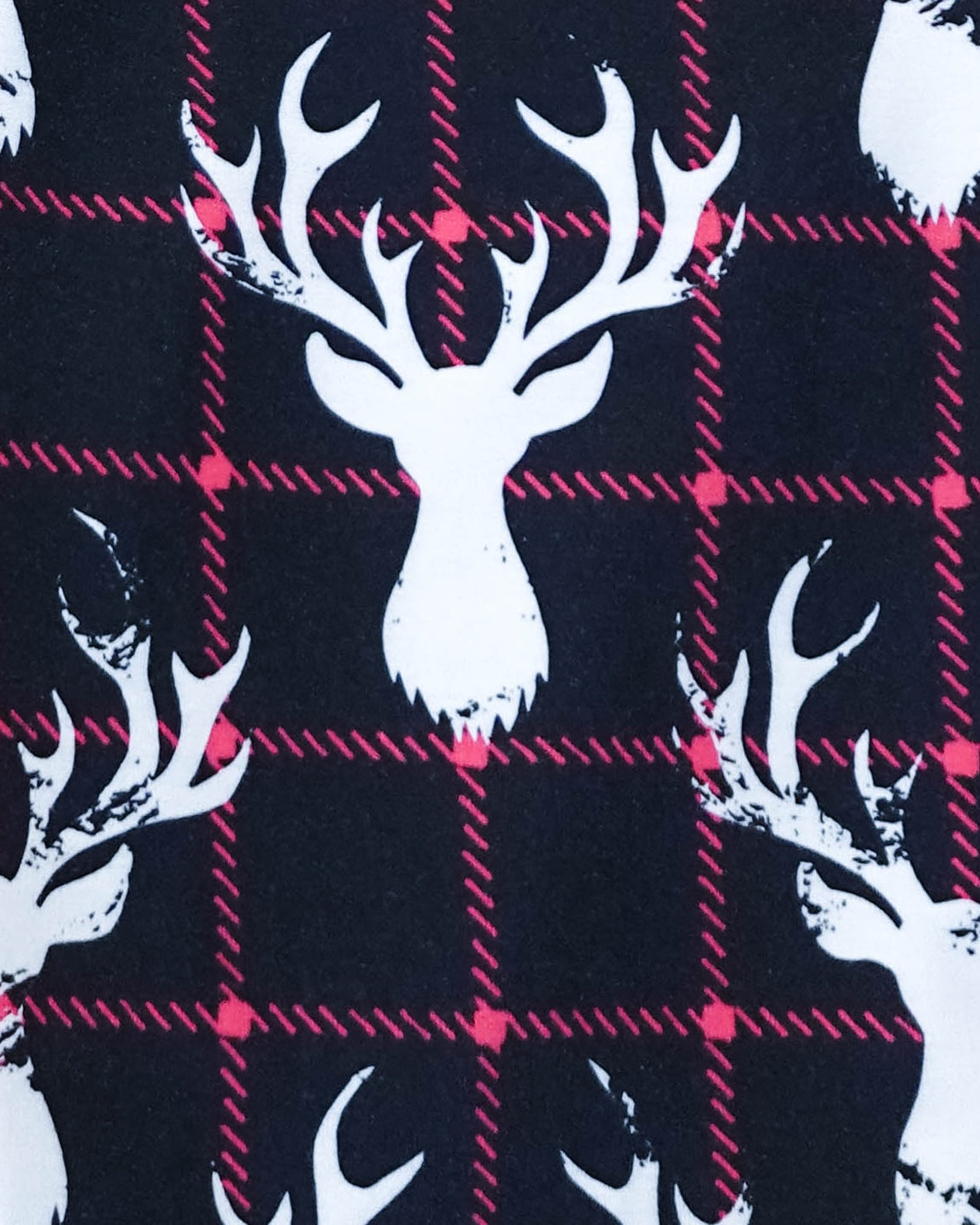 unisex deer plaid printed bamboo jogger bob's sleepwear co