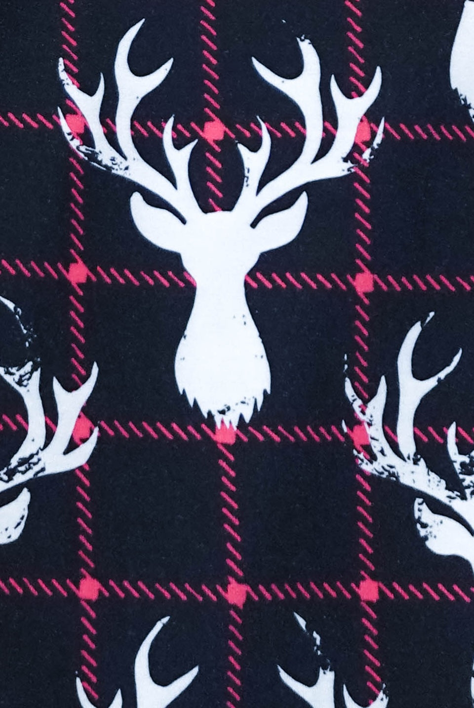 unisex deer plaid printed bamboo jogger bob's sleepwear co