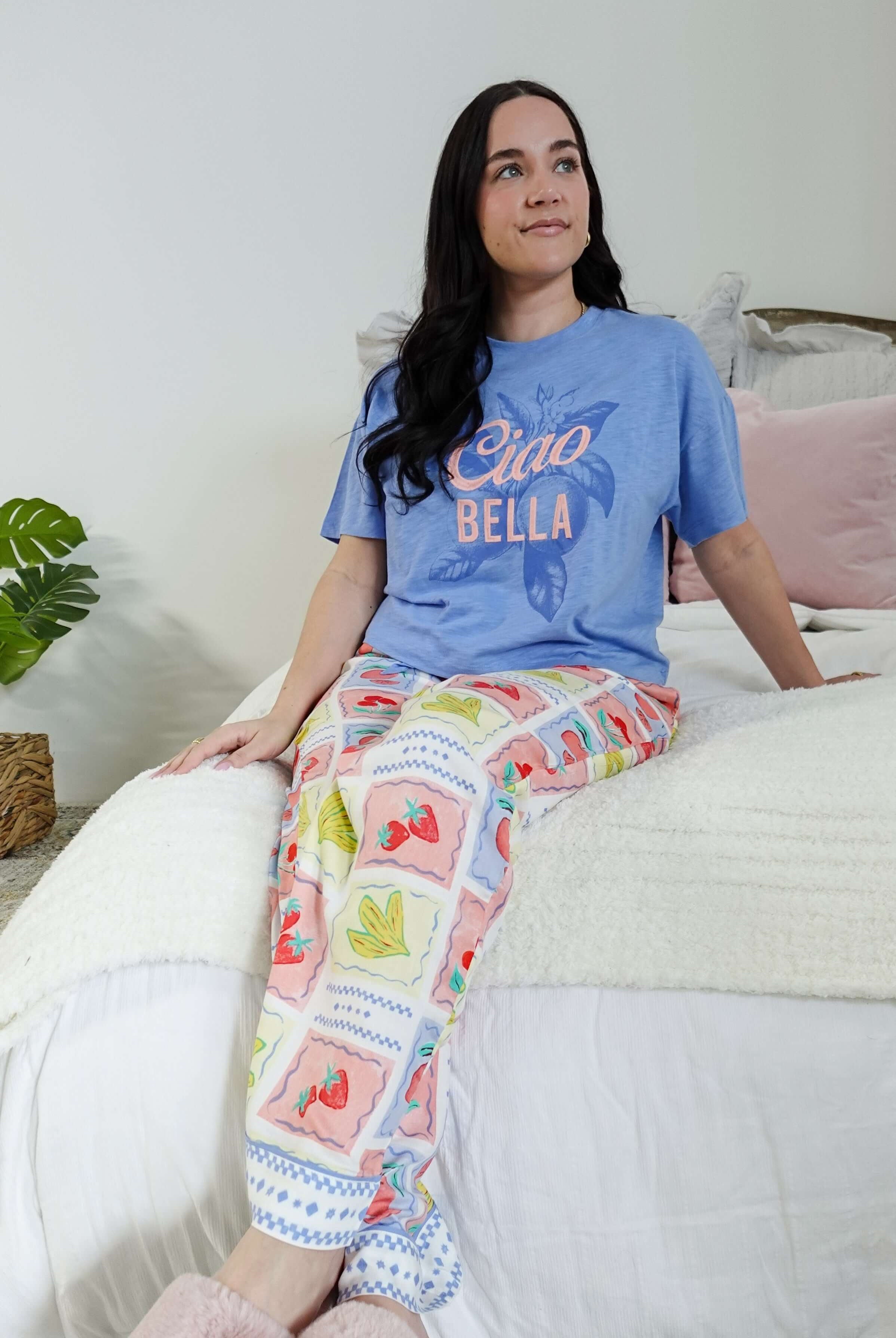 Frutta Fresca Ciao Bella Fruit Print PJ Set by PJ Salvage