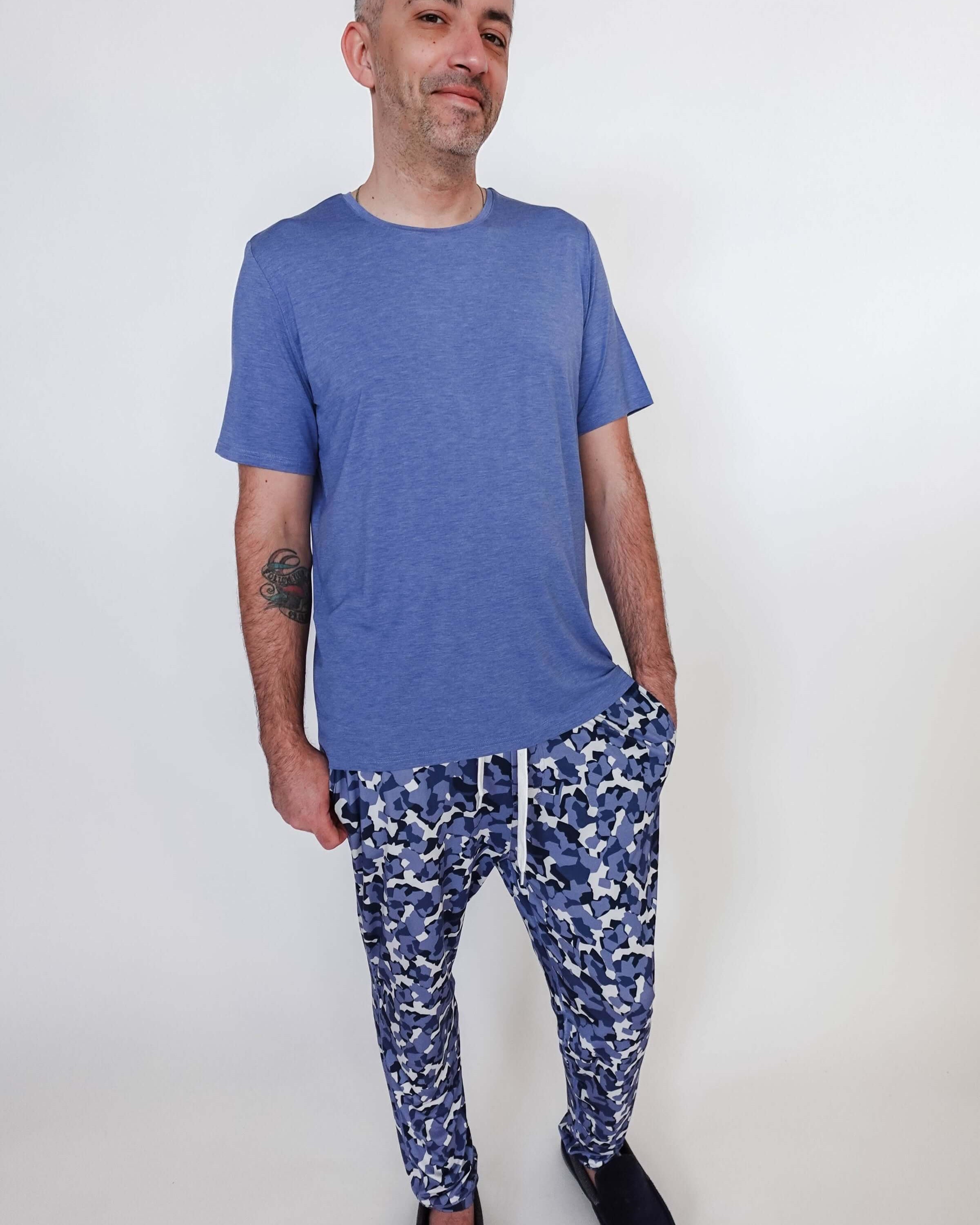 Jogger Pant - Unisex Bamboo | Geo Camo Print
