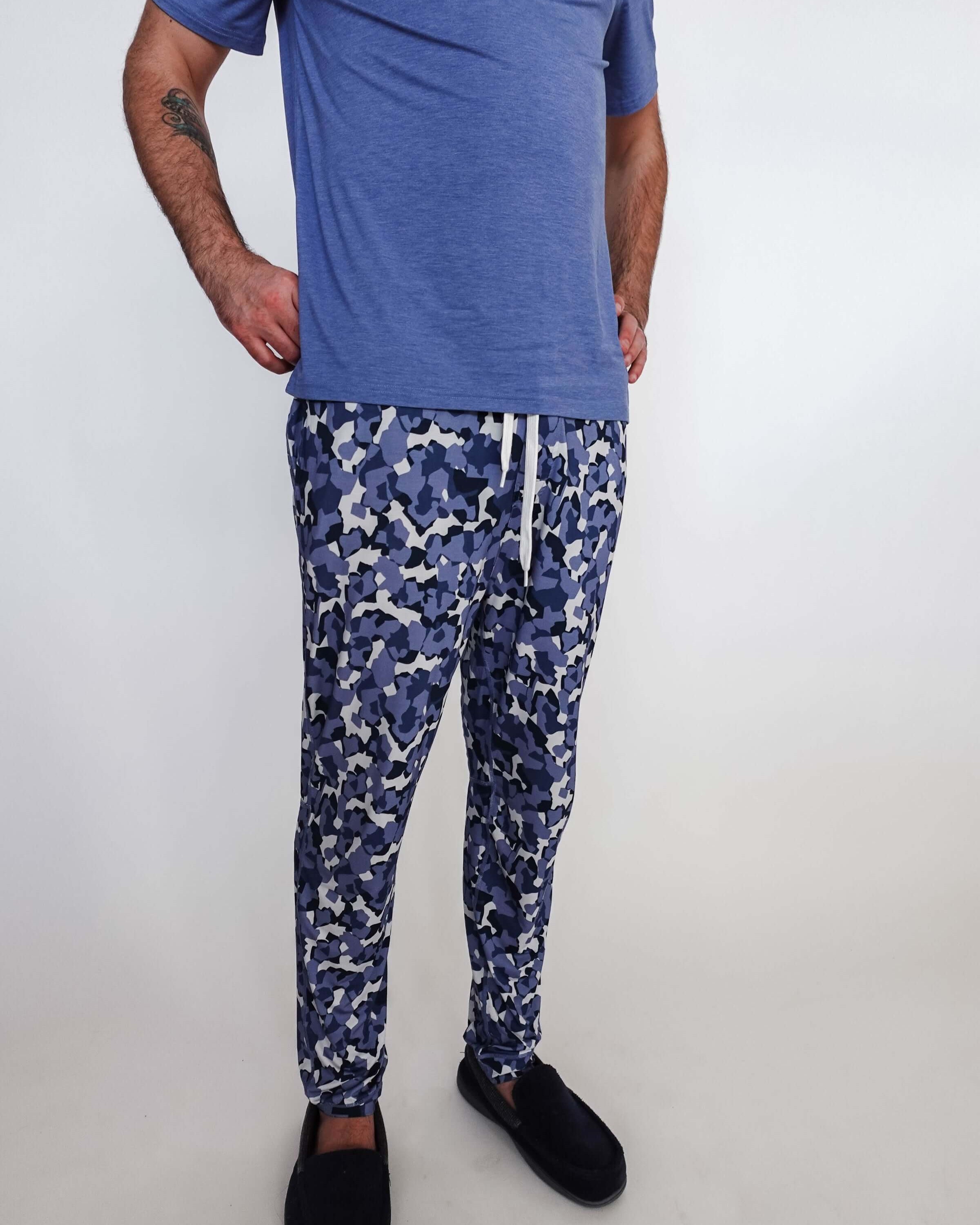 Jogger Pant - Unisex Bamboo | Geo Camo Print