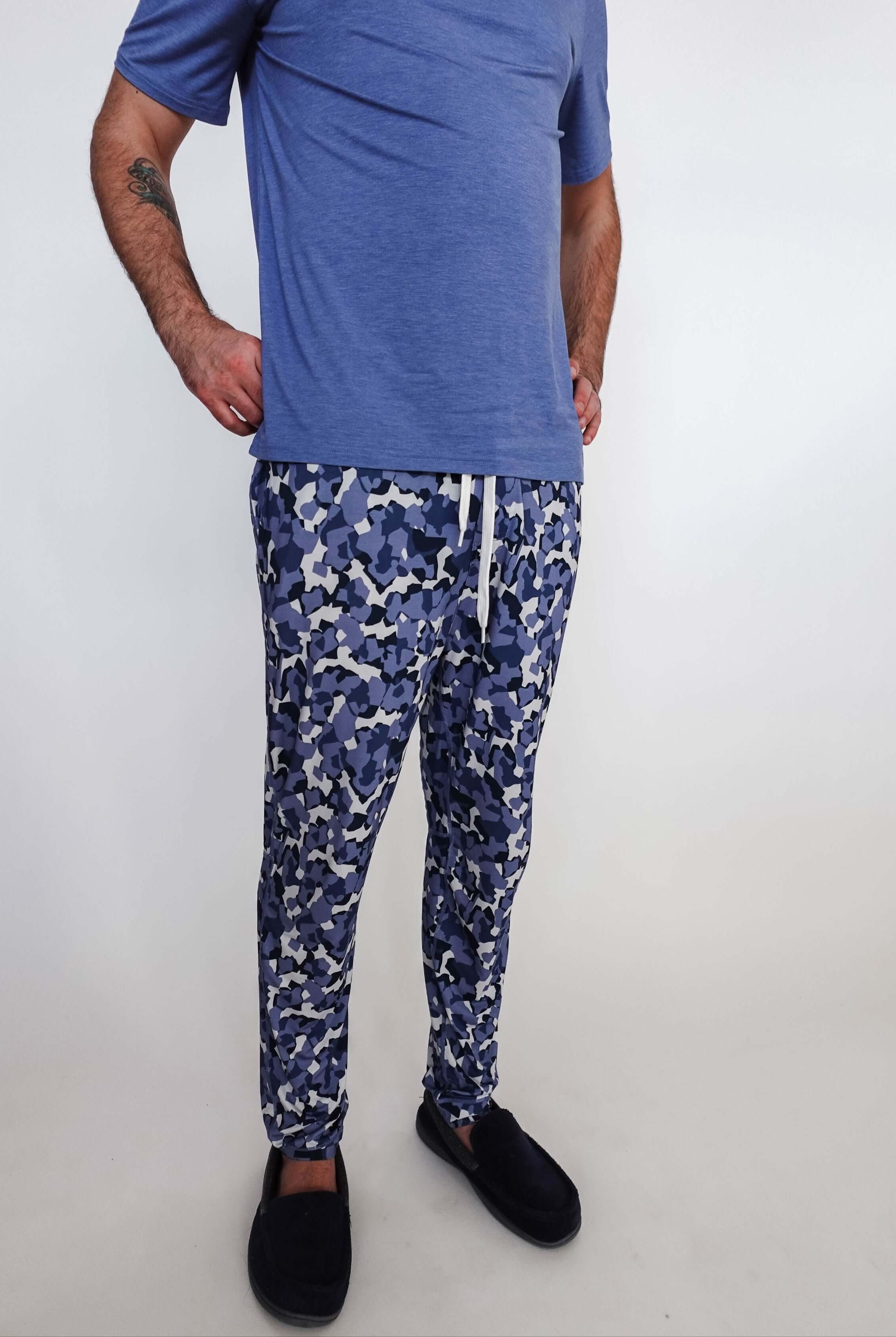 Jogger Pant - Unisex Bamboo | Geo Camo Print