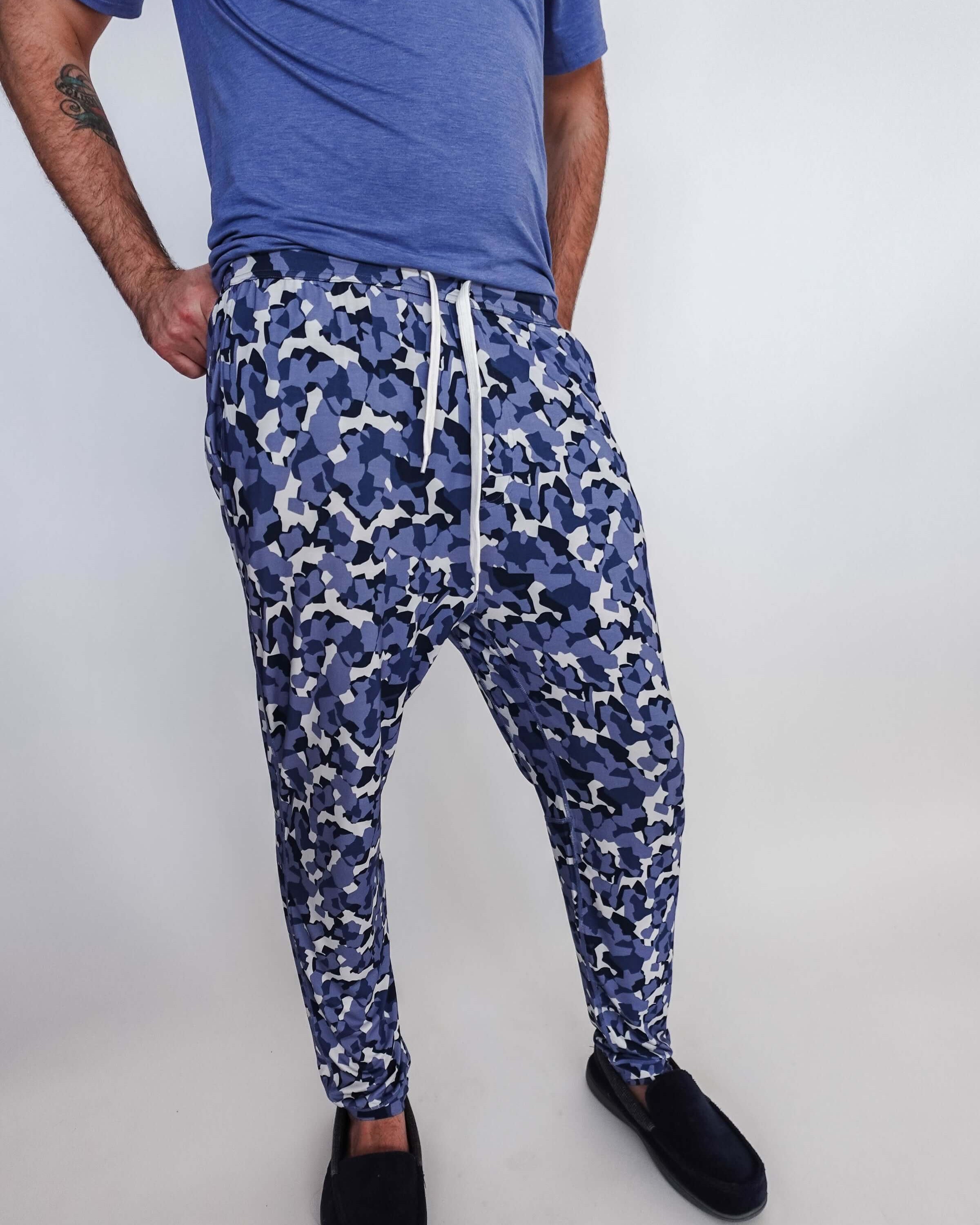 Jogger Pant - Unisex Bamboo | Geo Camo Print