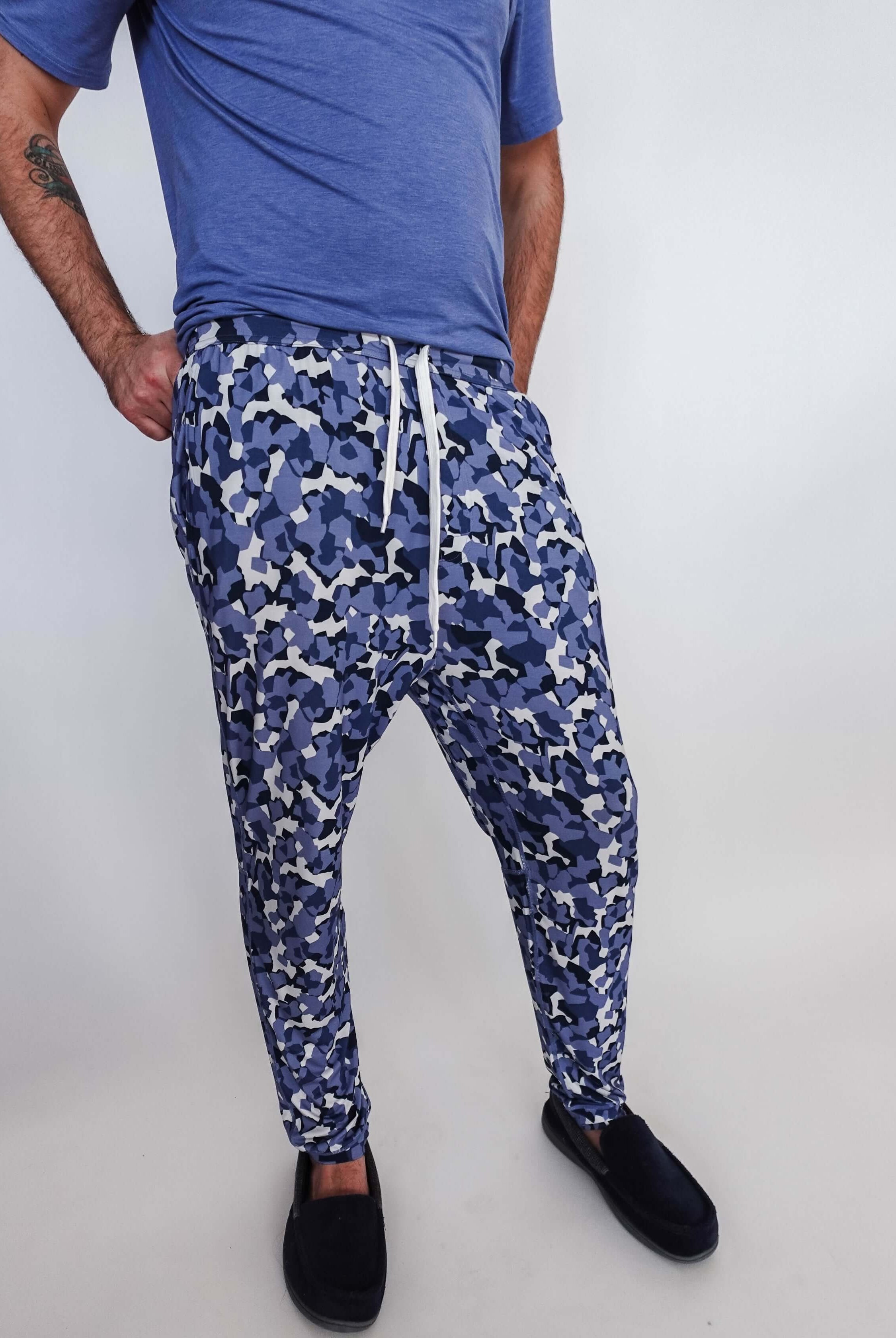 Jogger Pant - Unisex Bamboo | Geo Camo Print