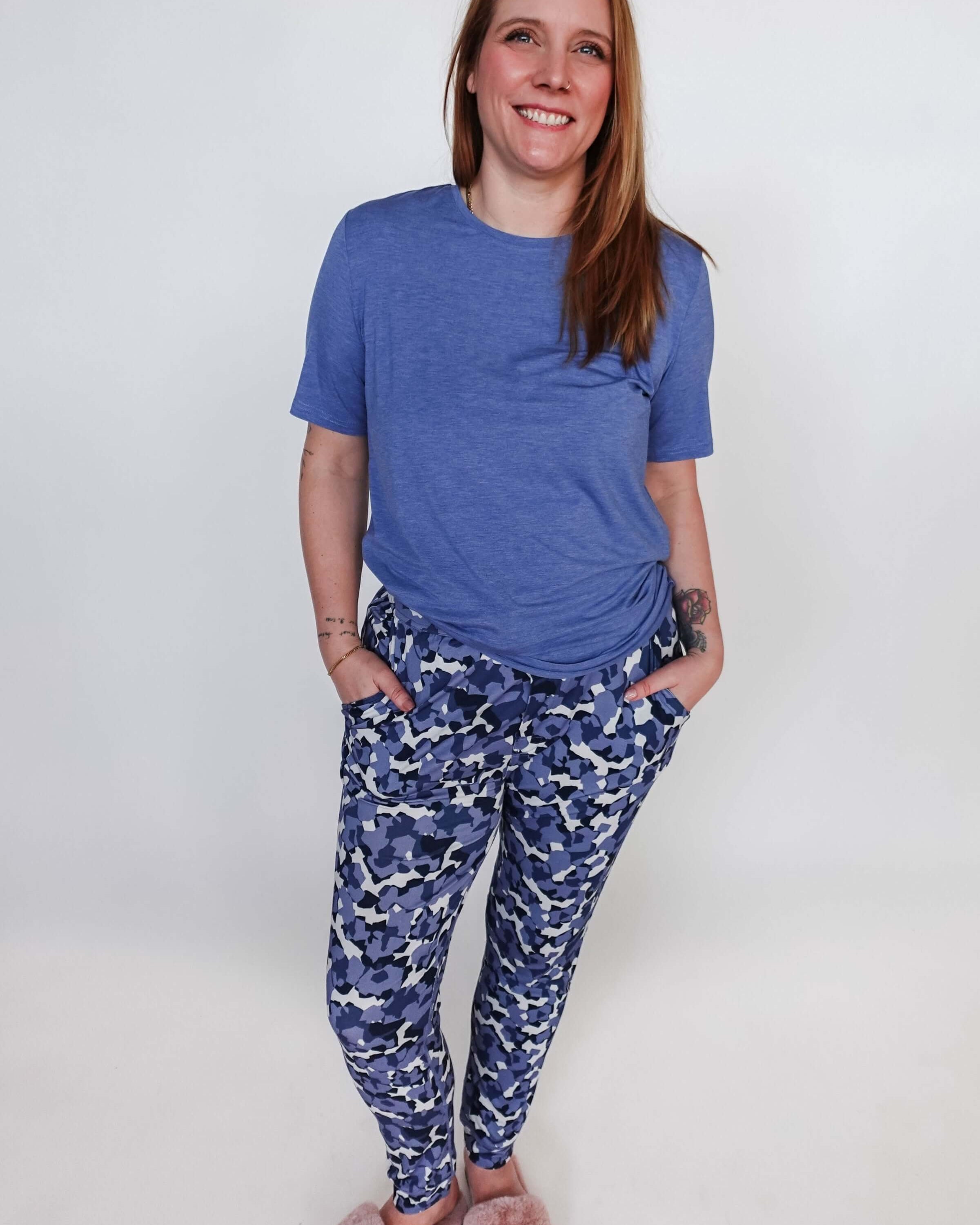 Jogger Pant - Unisex Bamboo | Geo Camo Print