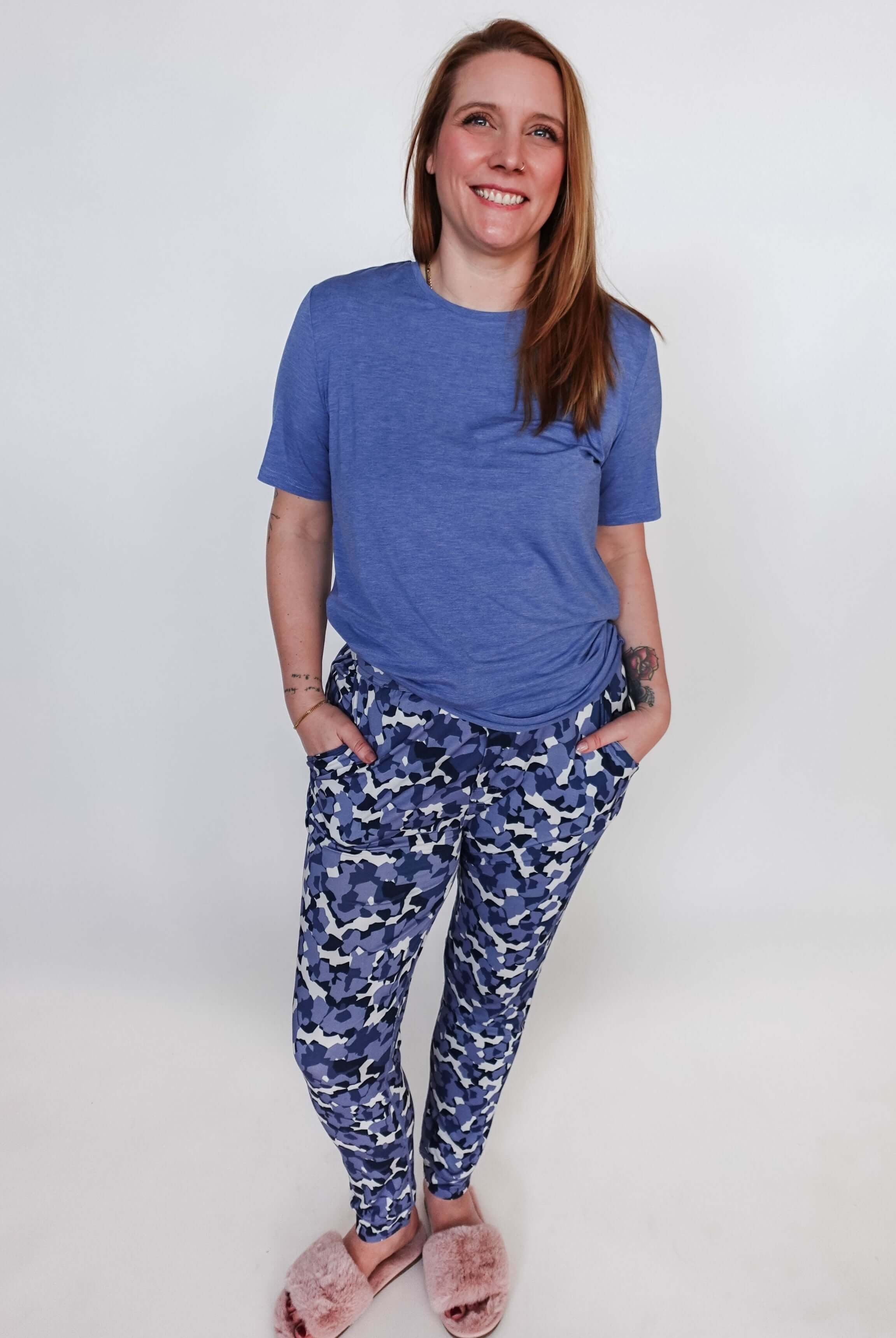 Jogger Pant - Unisex Bamboo | Geo Camo Print
