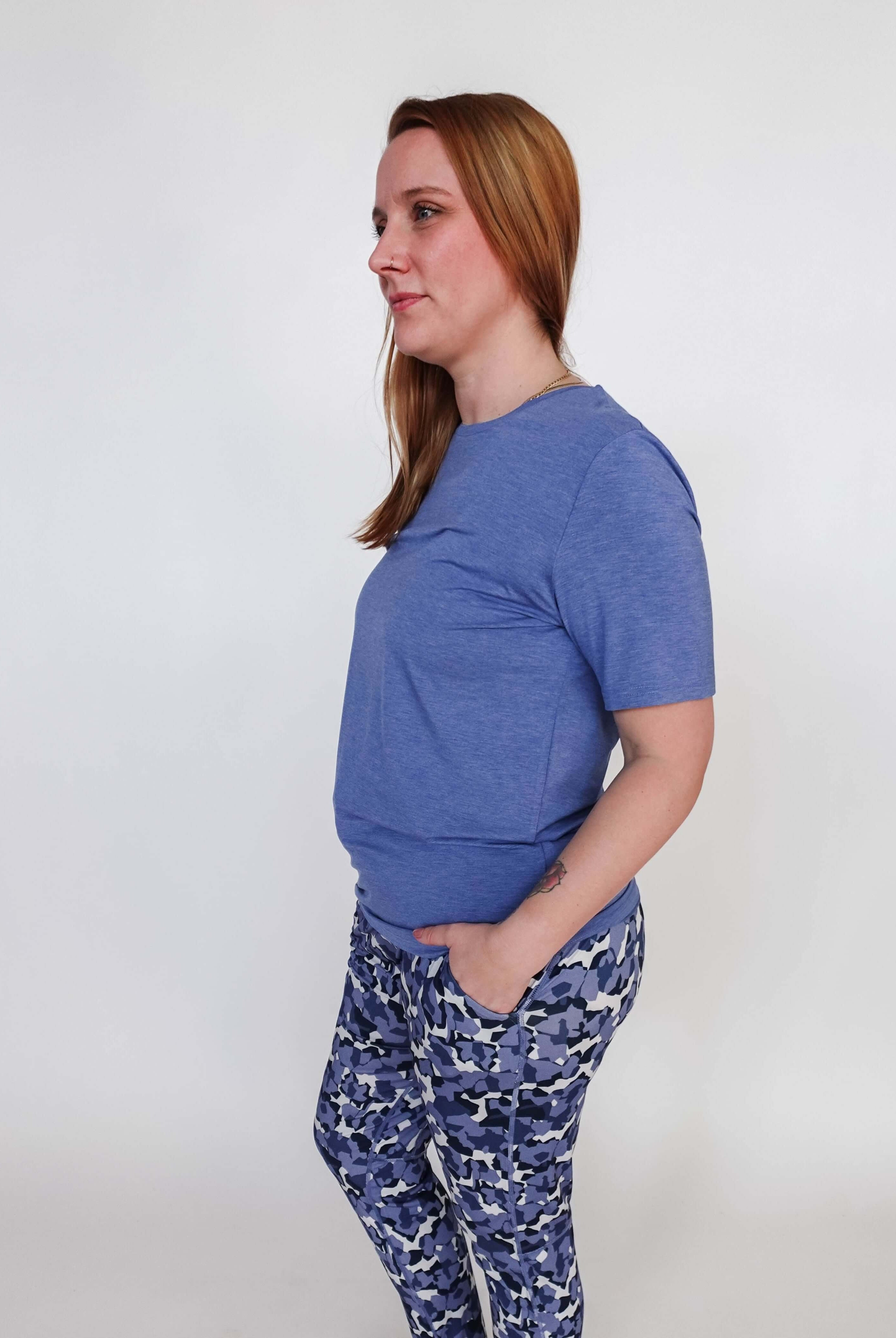 Short Sleeve Tee - Unisex Bamboo | Heather Blue