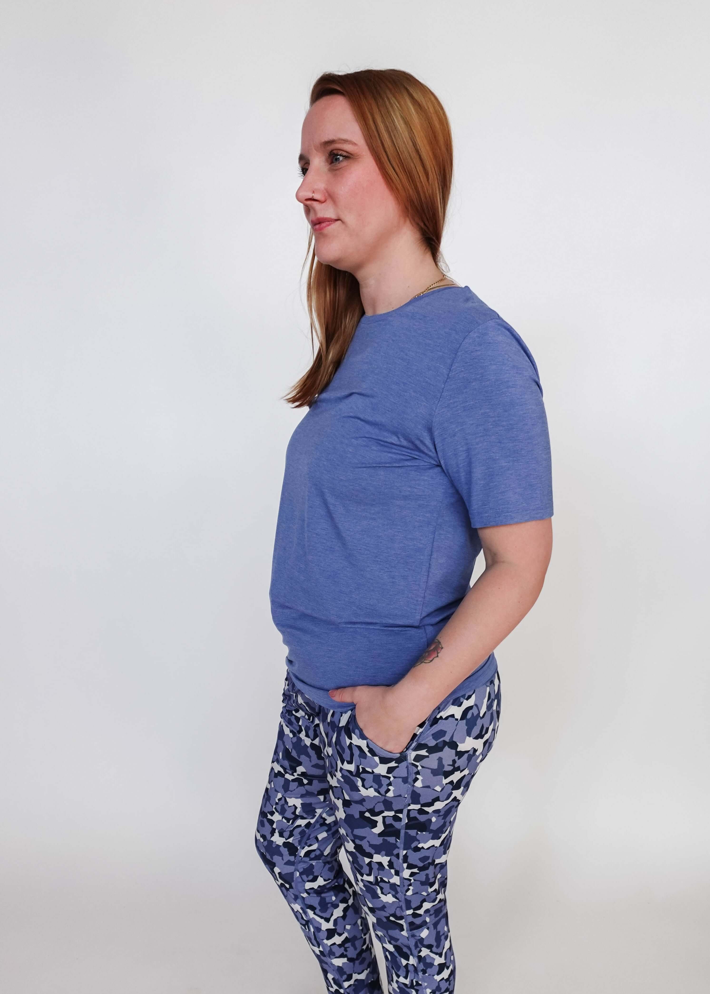 Short Sleeve Tee - Unisex Bamboo | Heather Blue