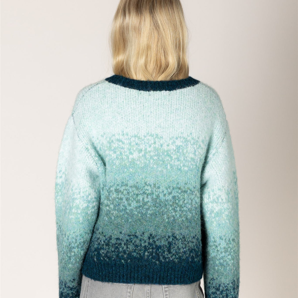 Lyla & Luxe ELLIE Cardigan | Teal Fade Ombré | Eco-Knit | Open Front - Cloud Nine Pajamas