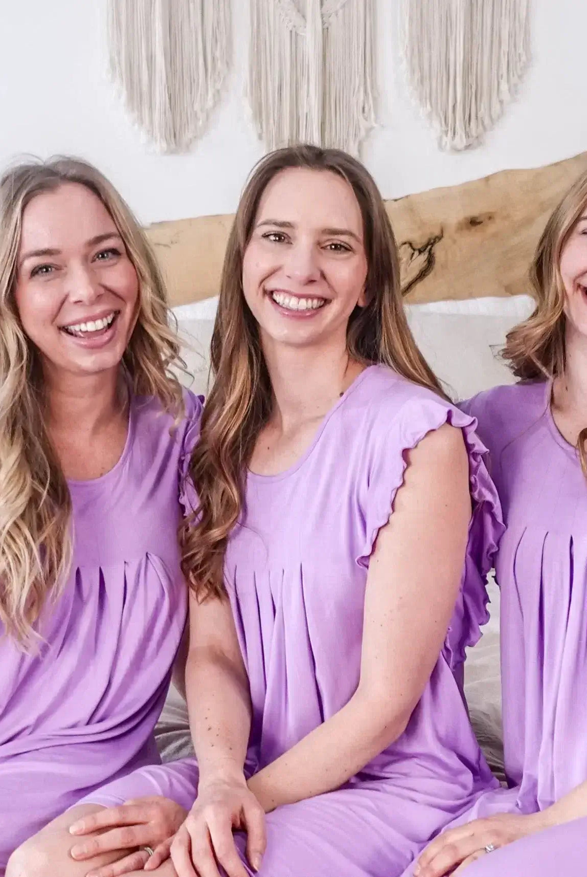 Flutter Dress Nightgown - Bamboo | Lilac georgia rylan sister designers