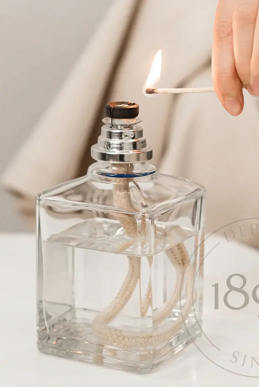 Maison Berger Paris Fragrance Lamp Starter Kit – Square Glass Lamp with Oil