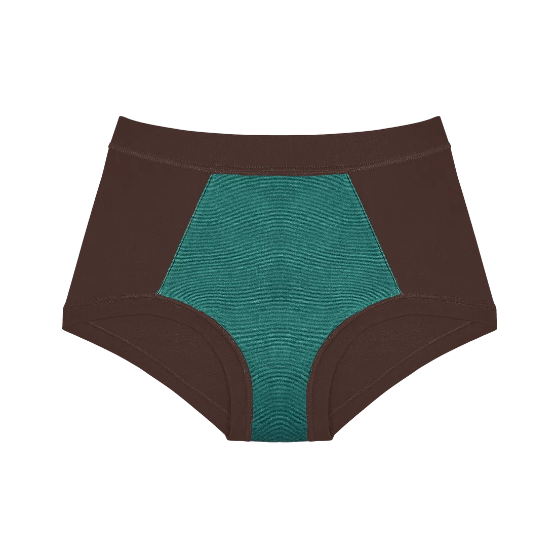 HUHA Mineral Brief Brown TENCEL Modal inside front view — Cloud Nine Pajamas Edmonton
