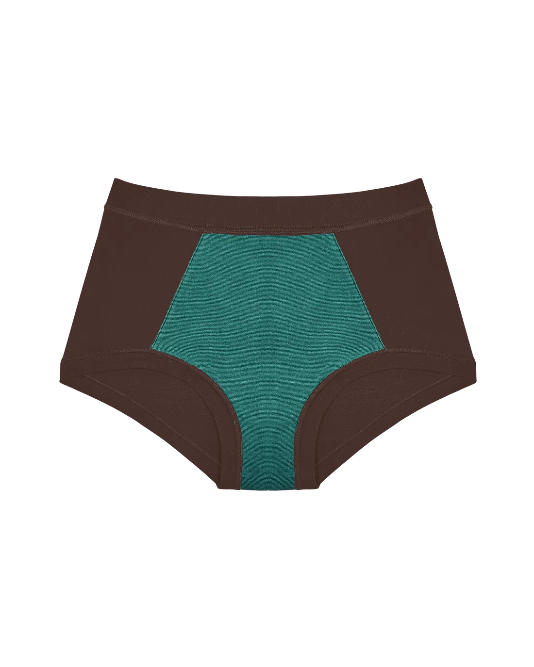 HUHA Mineral Brief Brown TENCEL Modal inside front view — Cloud Nine Pajamas Edmonton
