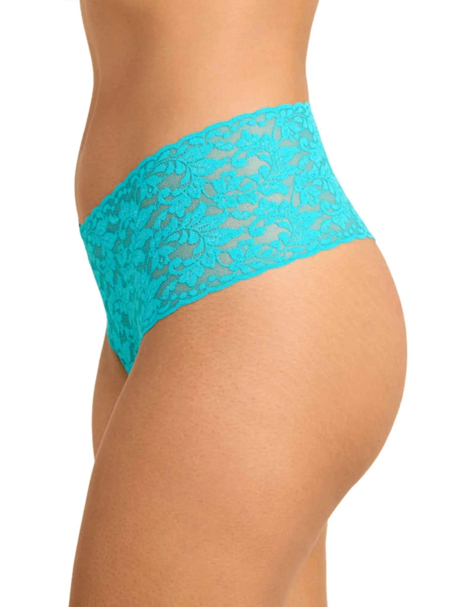 Hanky Panky Women's Signature Stretch Lace High-Waisted Retro Thong One Size Fits Most