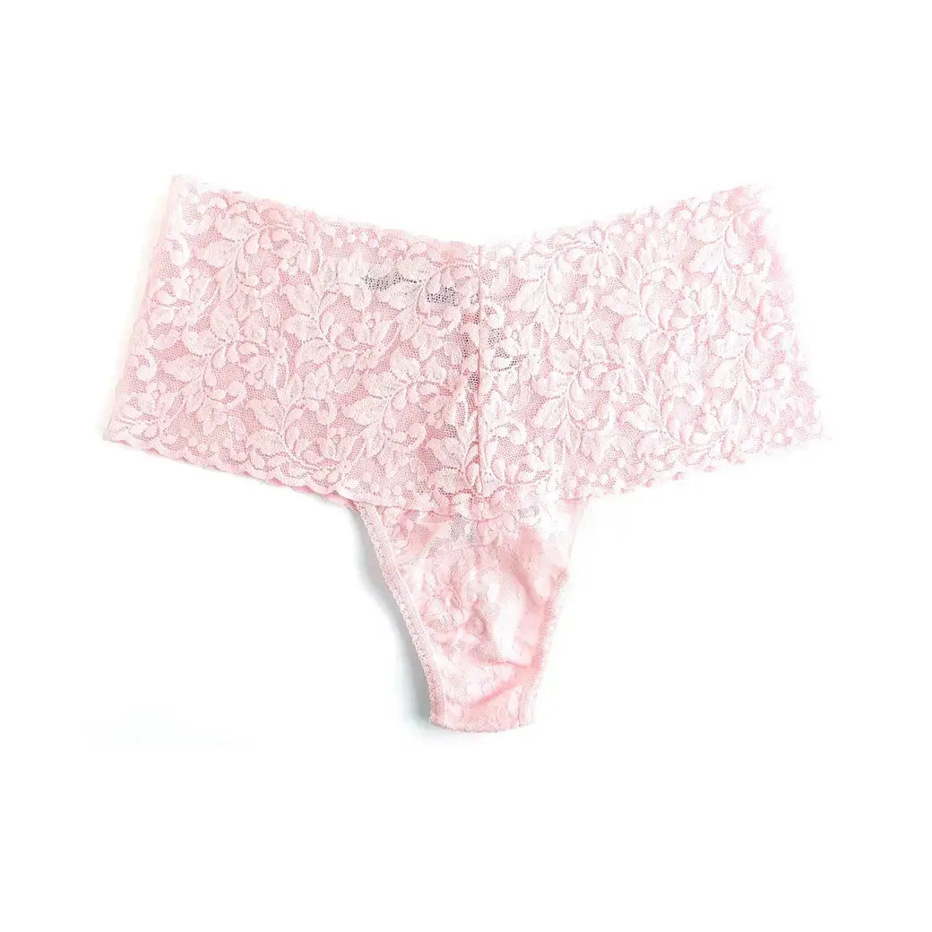 Hanky Panky Retro Thong flat lay – elegant lace underwear