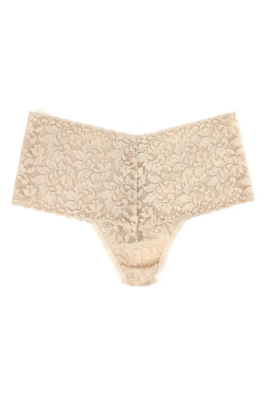 Hanky Panky Retro Thong flat lay – elegant lace underwear