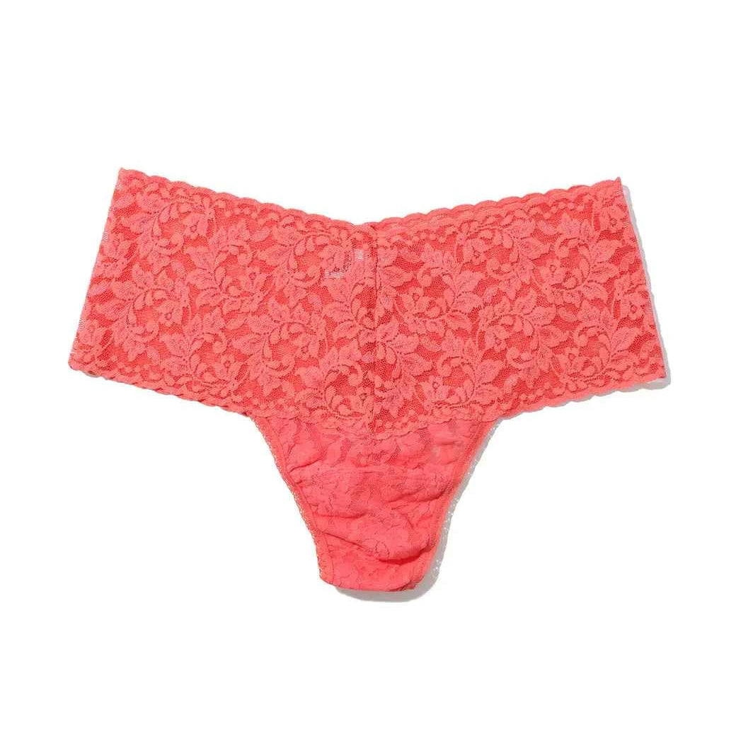 Hanky Panky Retro Thong | High-Waisted Signature Lace | One Size Fits Most | Canada