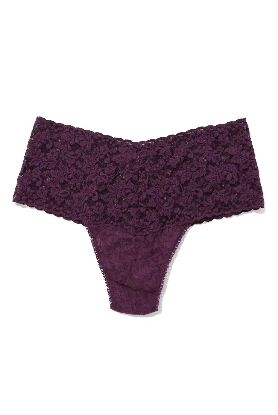 Hanky Panky Retro Thong flat lay – elegant lace underwear