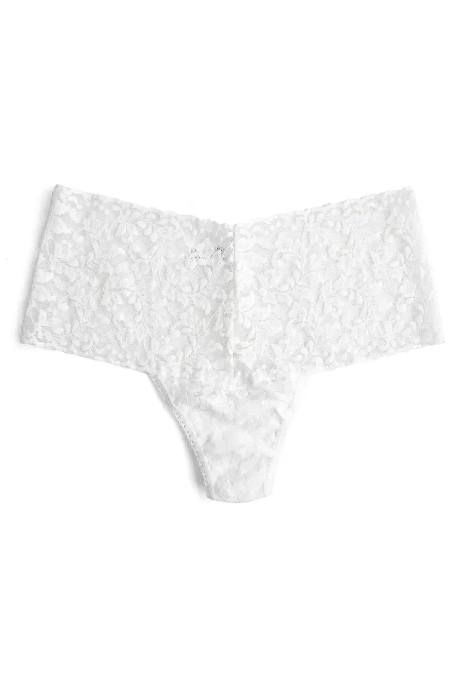 Hanky Panky Retro Thong flat lay – elegant lace underwear
