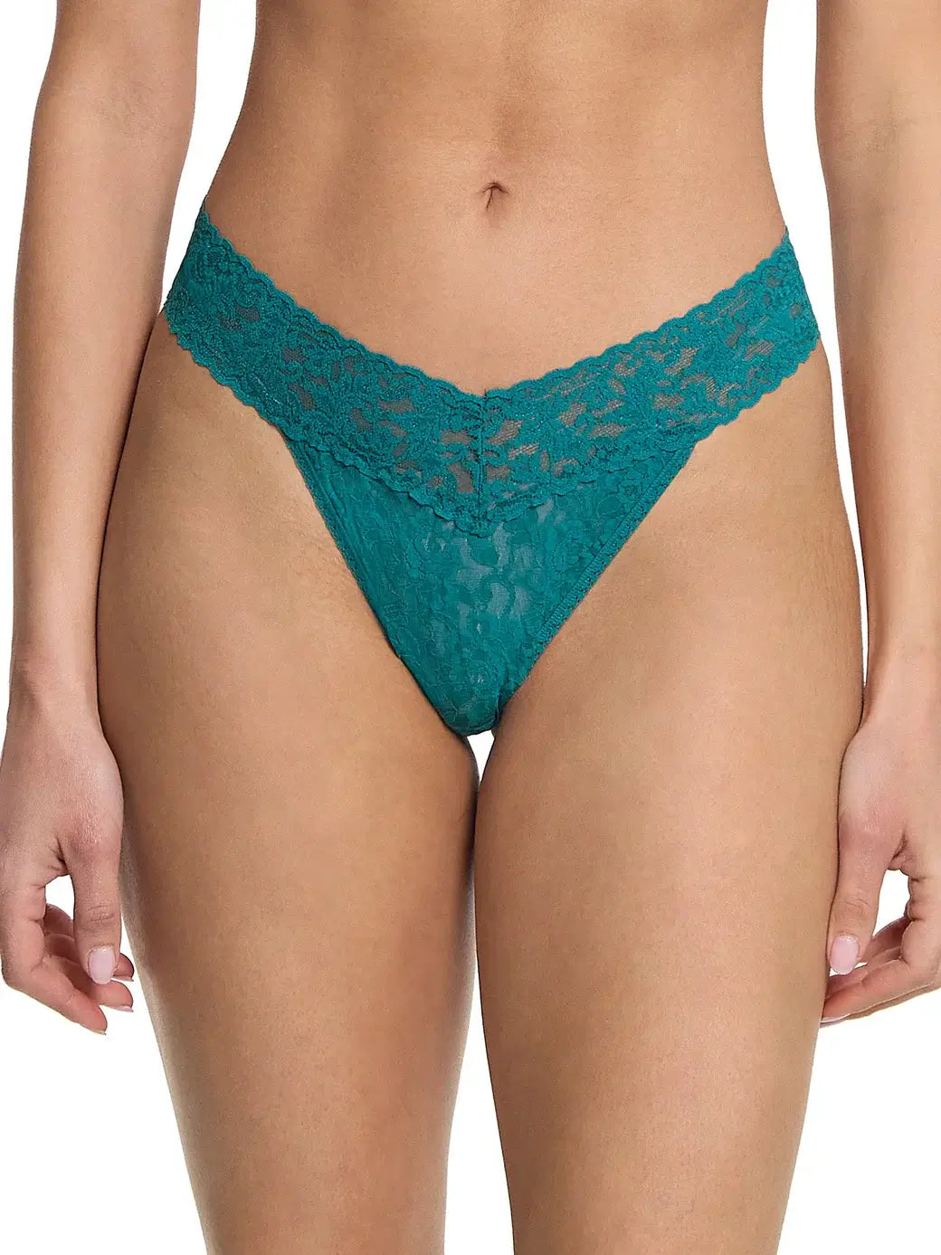 Soft stretch lace thong by Hanky Panky – original rise fit