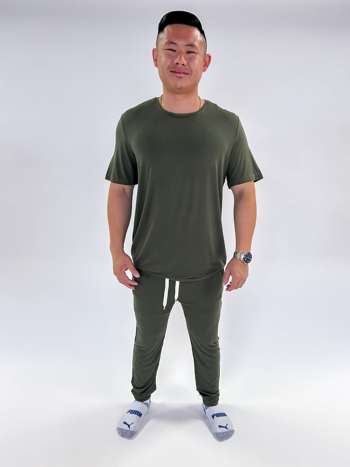 Unisex Jogger Bamboo | Olive Forest {SPRING COLOUR}