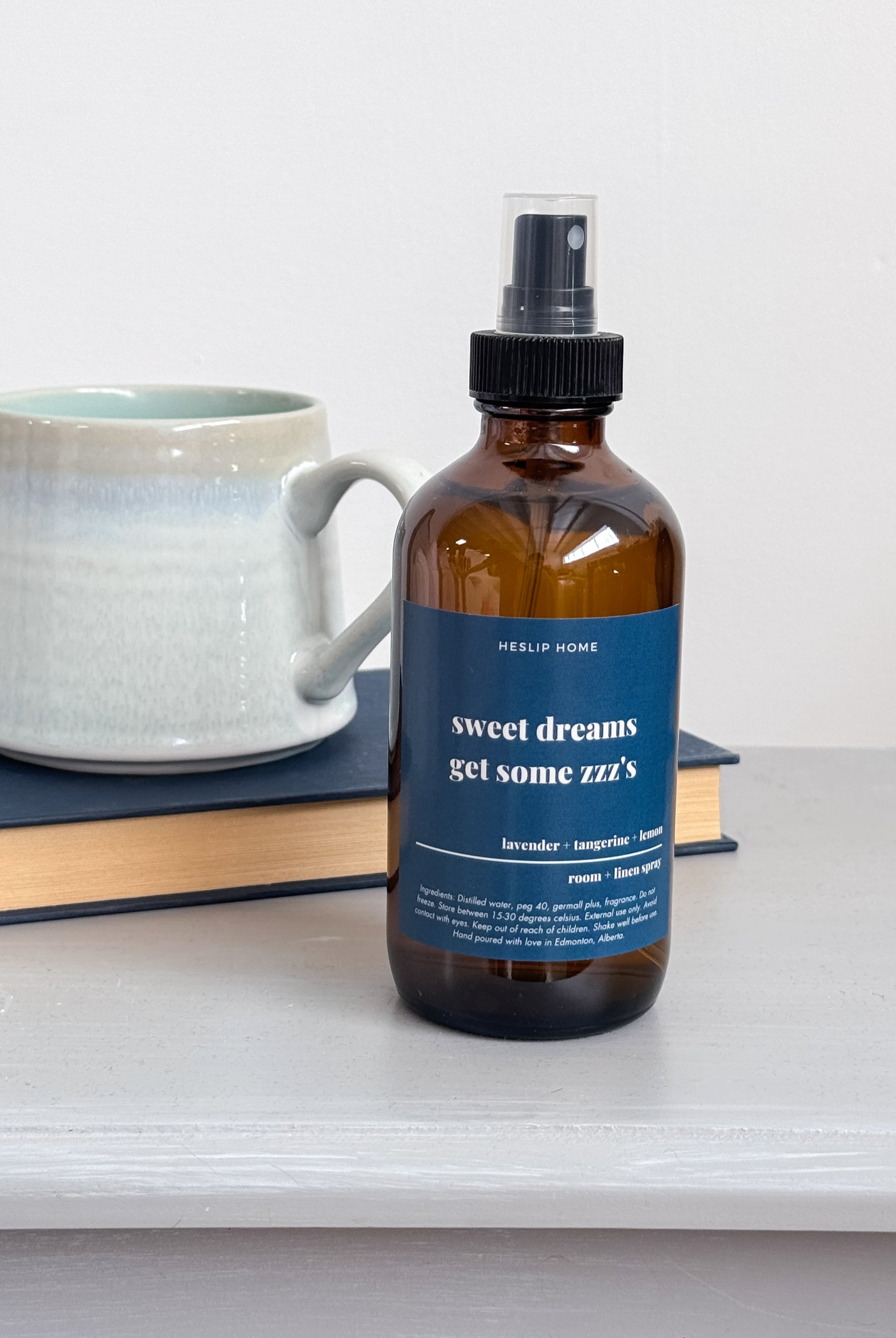 lavender room linen spray sleep aide Heslip Home