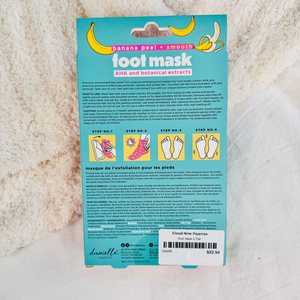 Banana Peel + Smooth Foot Mask | 2 Pair